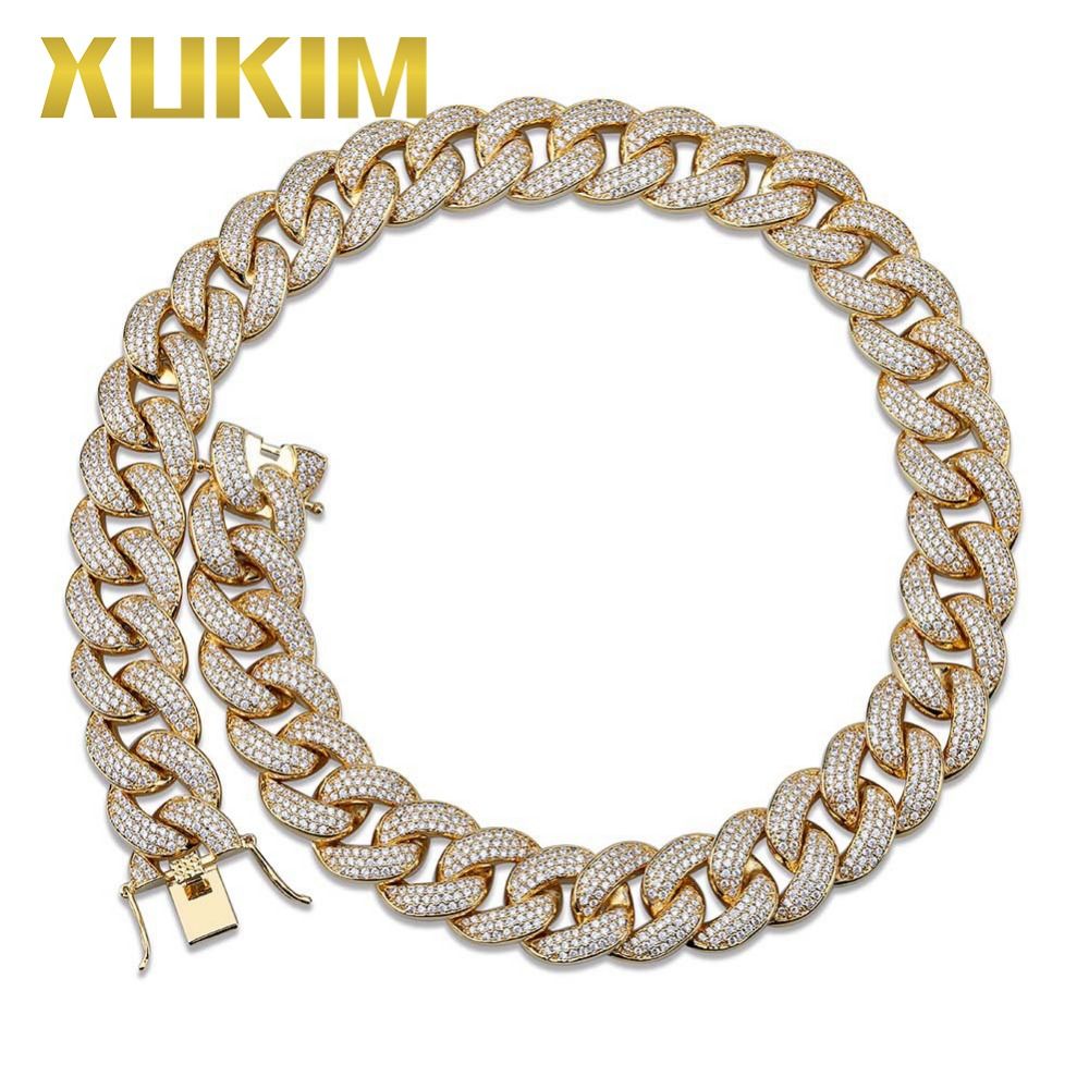 Xukim Jewelry 18mm Fat Miami Cuban Link 
