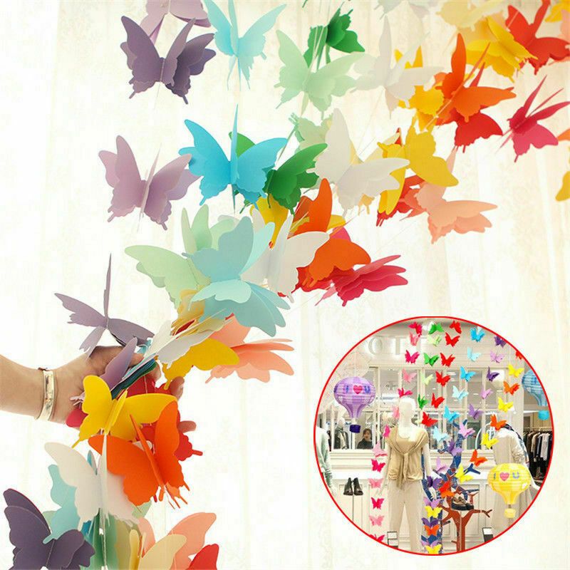 3d paper garland