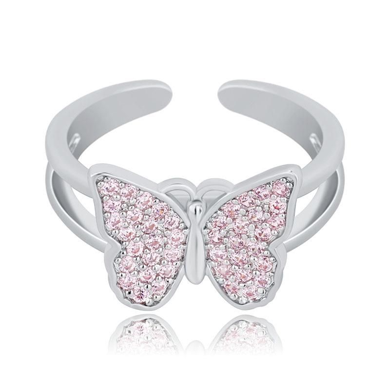 Pink Zirconia,White Gold