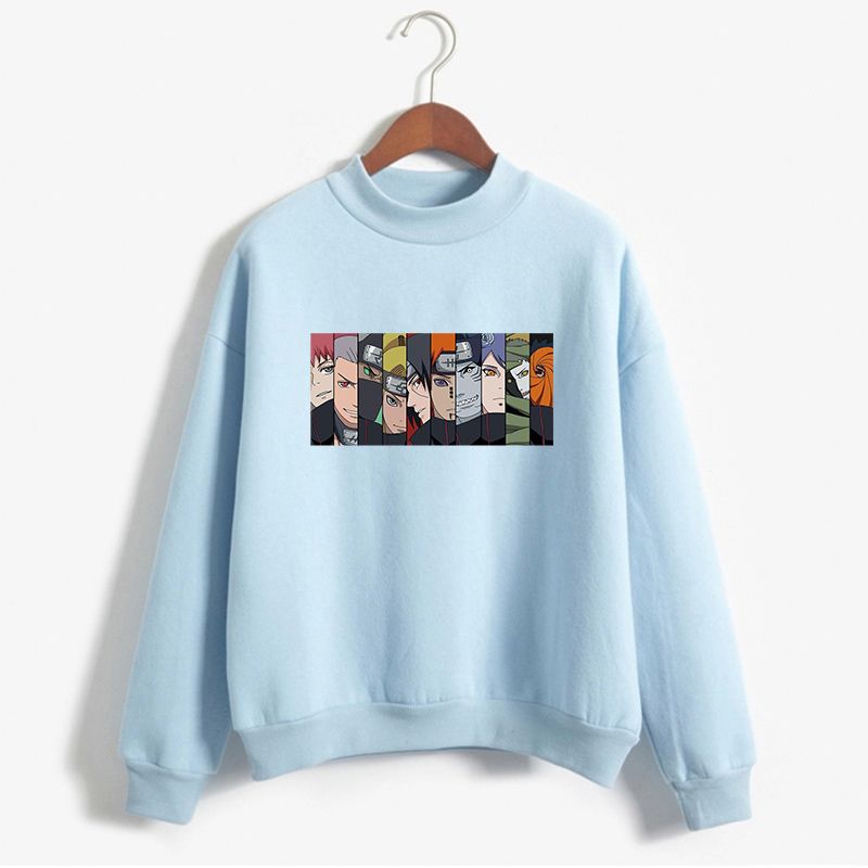2020 Anime Hoodie Women Autumn Winter Fleece Turtleneck Sweatshirt Casual Harajuku Kawaii Cartoon Printed Moletom Tops Clothes From Qiongqi 22 24 Dhgate Com