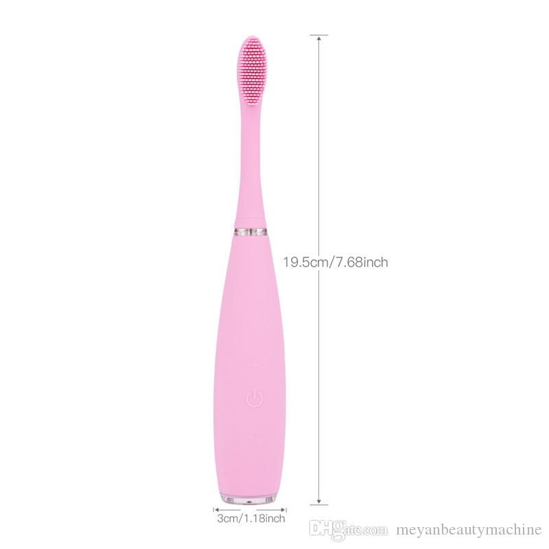 sonic silicone toothbrush