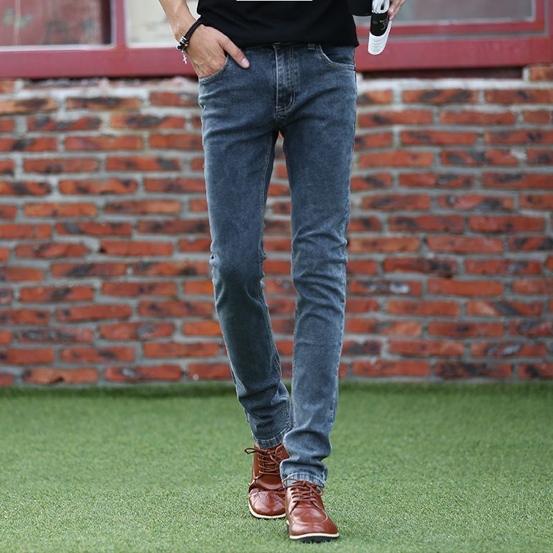 men's stretch biker jeans