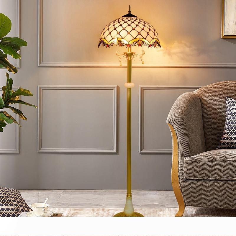 Tiffany Antique Stained Glass Floor Lamps Nordic White Lampshade Pure Copper Standing Lamp Club Villa Living Room Jade Floor Lamp Tf081 From China Floor Lamps Seller Misan Dhgate Com