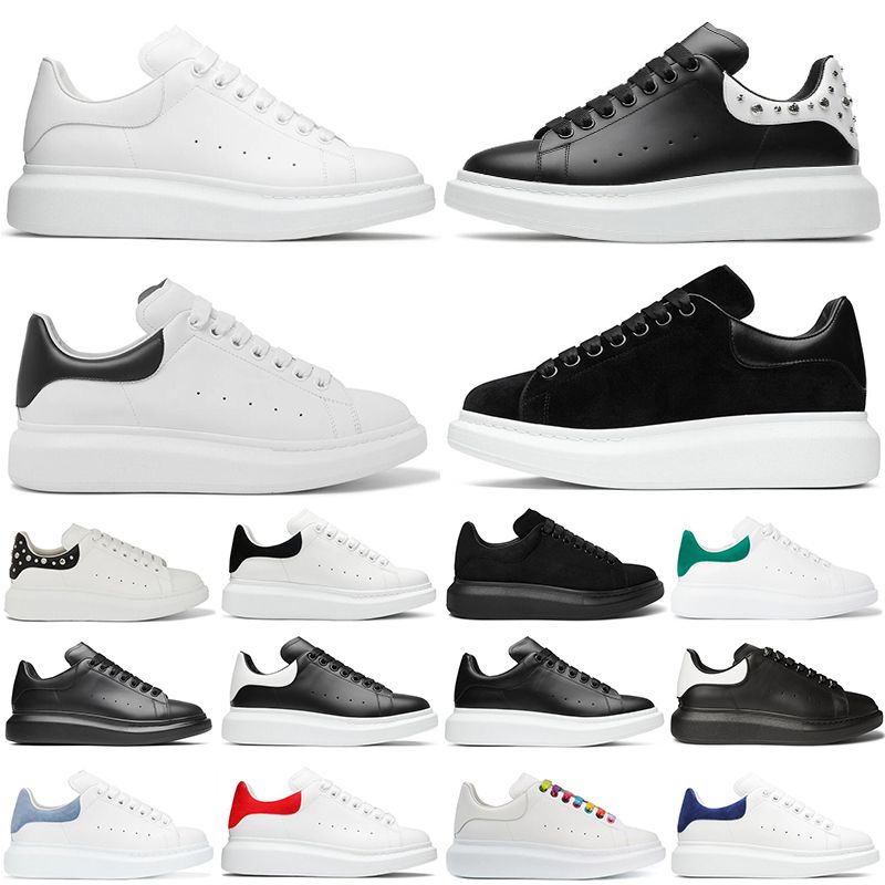 triple black leather trainers