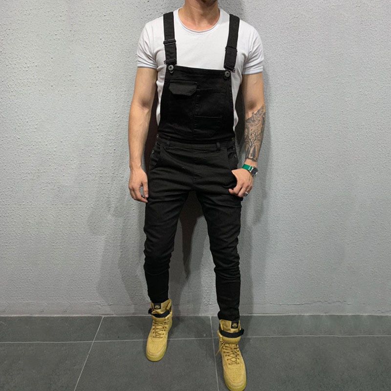 black jeans with suspenders