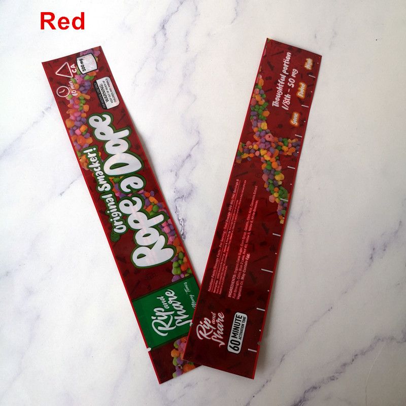 New Empty 500mg Rope A Dope And 500mg Cannaburst Gummies Berry Sour Sours Bag Packaging Nerds