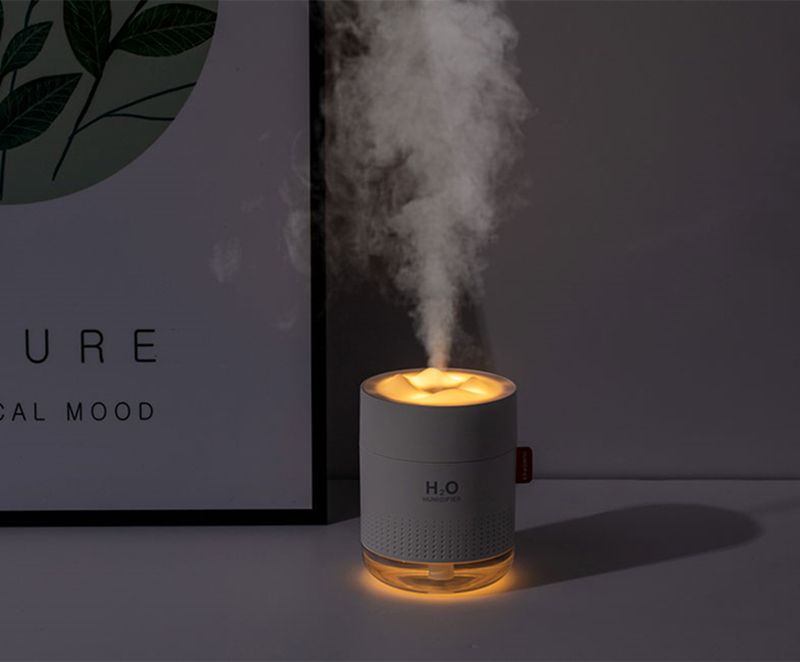 2020 White Snow Mountain Humidifier 450ML Ultrasonic USB Aroma Air
