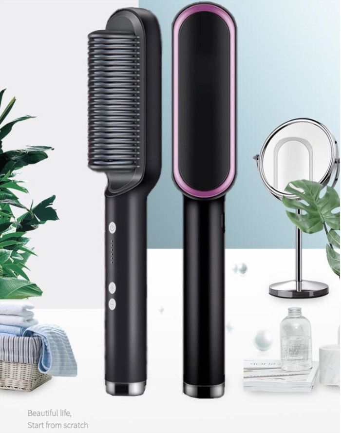 New Hair Straightener Comb Electric Straight Hair Comb Brush Hair Styling Tool Negative Ion Straight Splint New Hair Straightener Comb Electric Straight Hair Comb Brush Hair Styling Tool Negative Ion Straight Splint