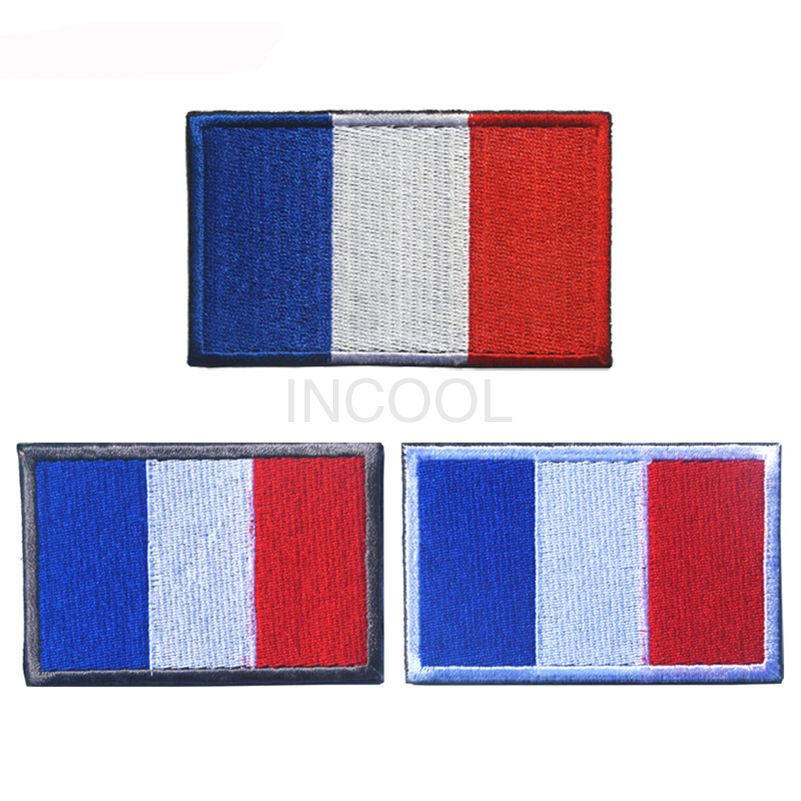 1 Pièces France Drapeau Français Patch Brodé Militaire Tactique