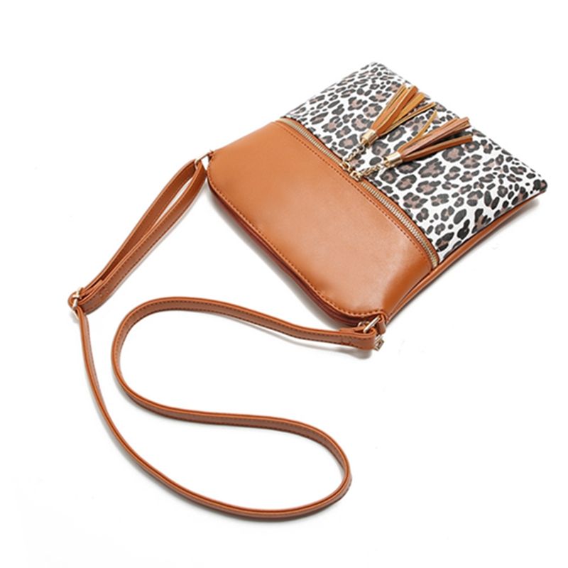 leopard print crossbody purse