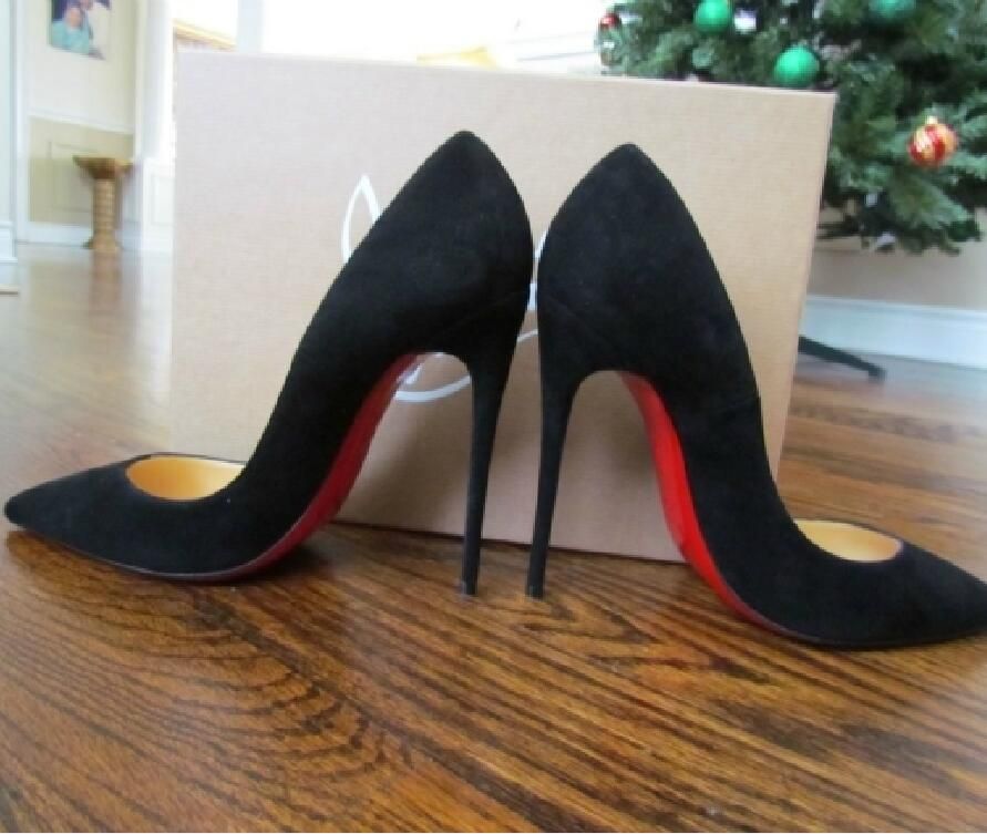 black suede stiletto shoes