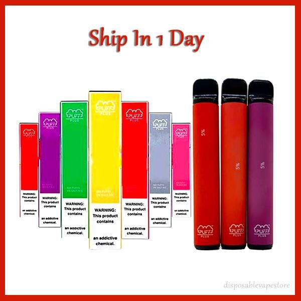 Original Puff Bar Plus 800 Puff Disposable Pod Box 550mah Battery 3.2ml