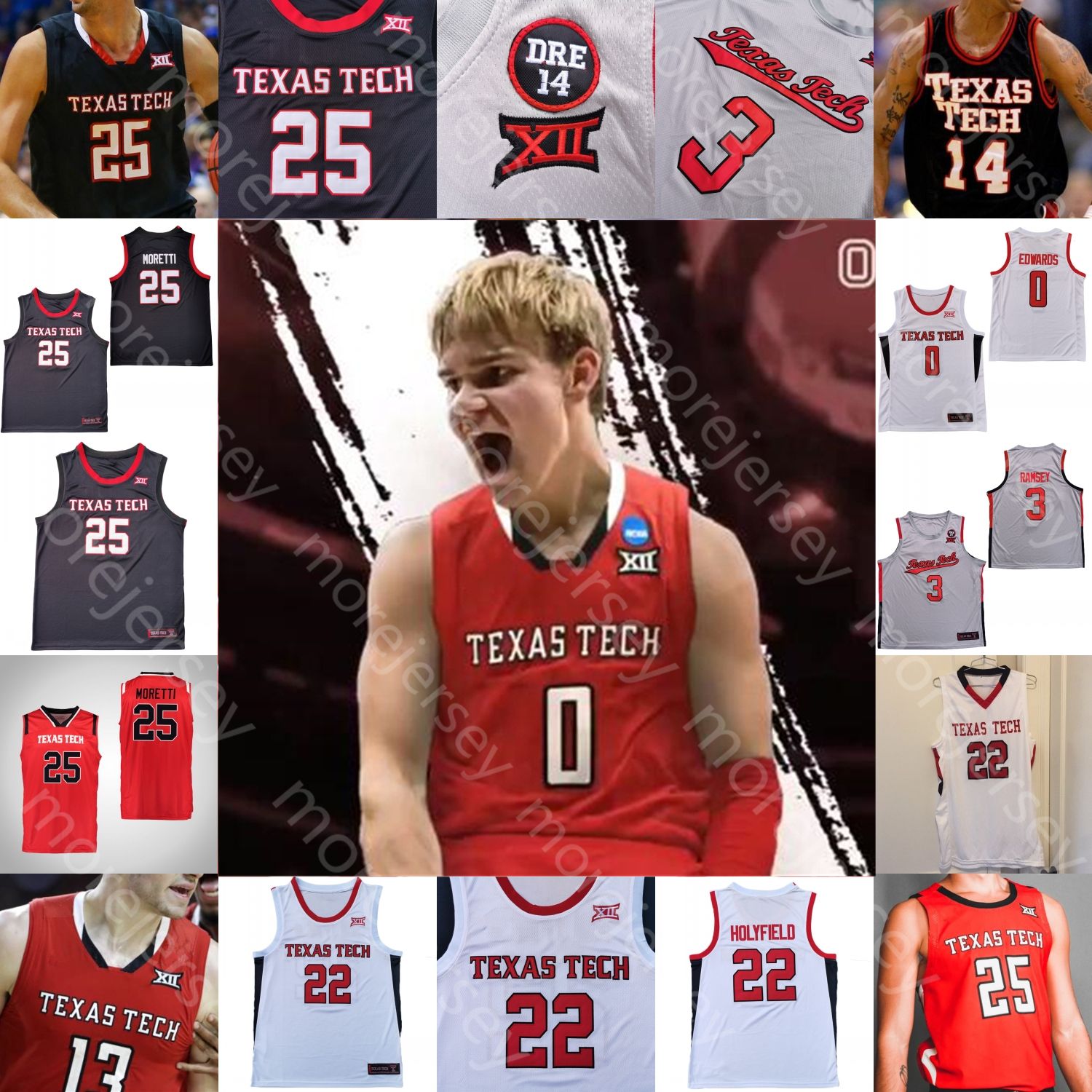 texas tech youth basketball jersey