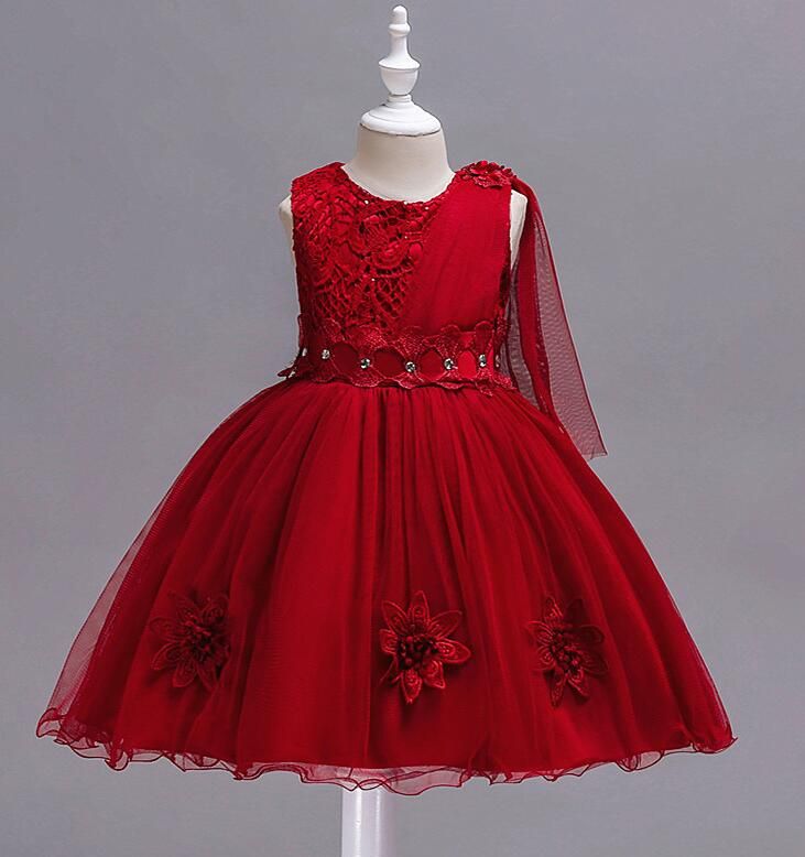 big girl red dress