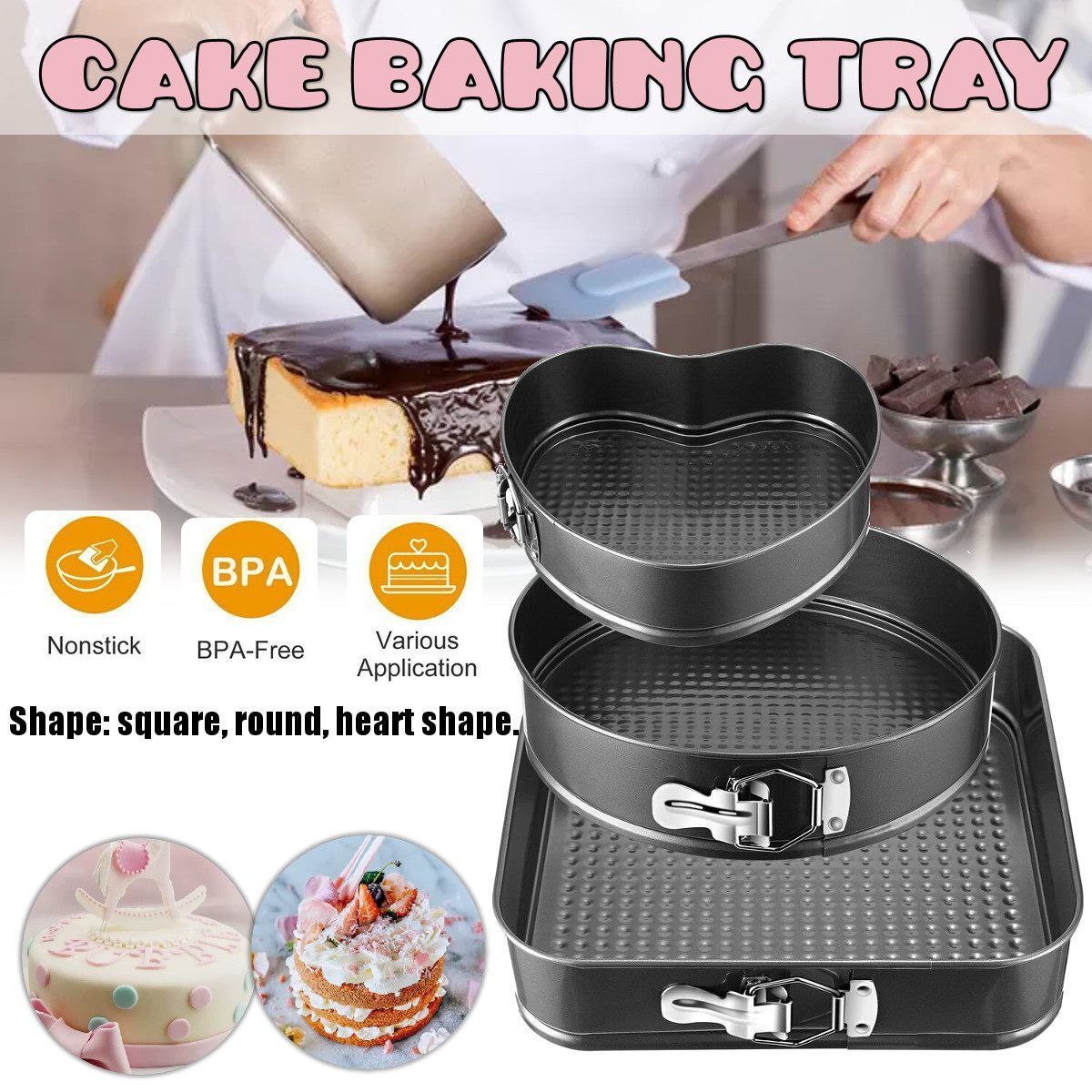 small cake baking pans