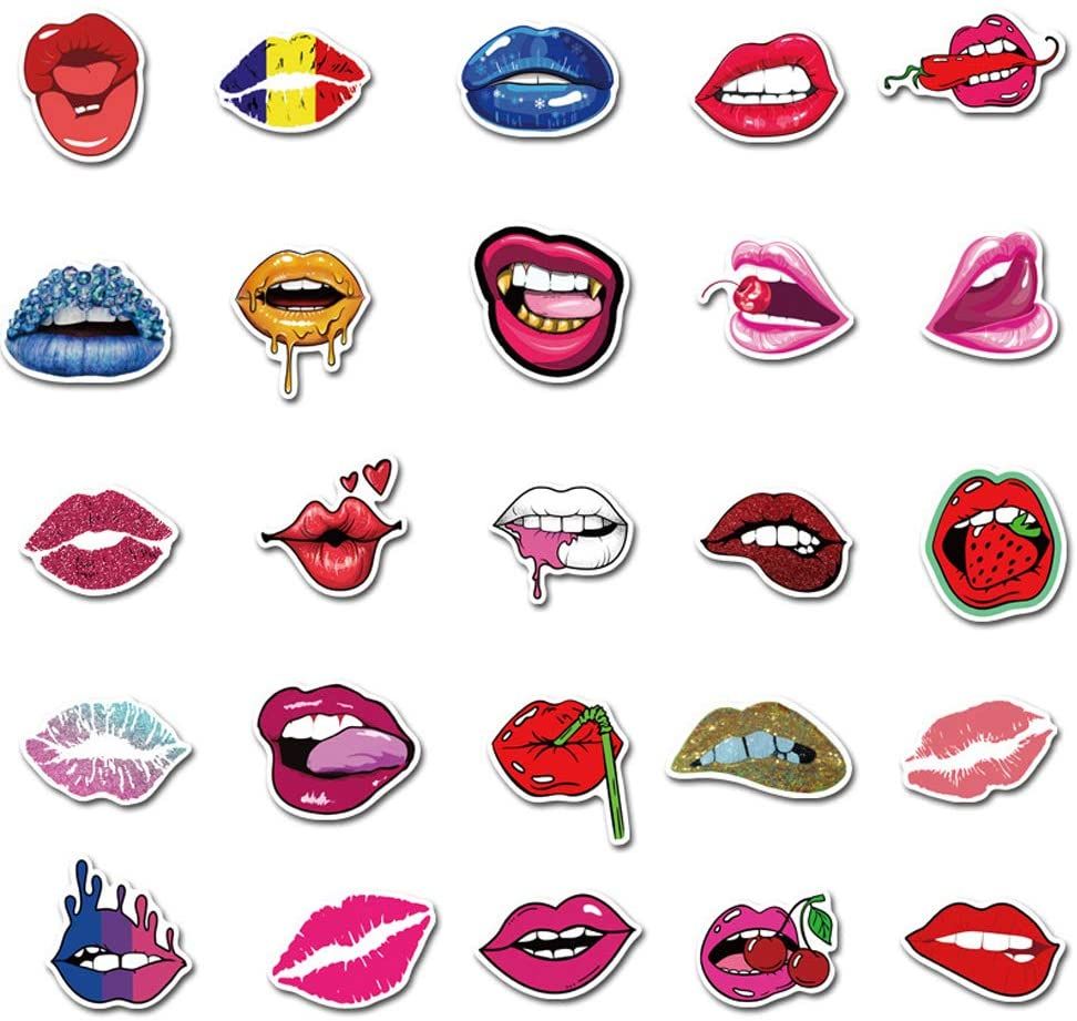 50Pcs Hot Sexy Lips Colorful Lip Stickers Pack Vinyl Decals Car Laptop Stickers Luggage Notebook Bottle Decals Wholesale Lots Waterproof 50Pcs Hot Sexy Lips Colorful Lip Stickers Pack Vinyl Decals Car Laptop Stickers Luggage Notebook Bottle Decals Wholesale Lots Waterproof
