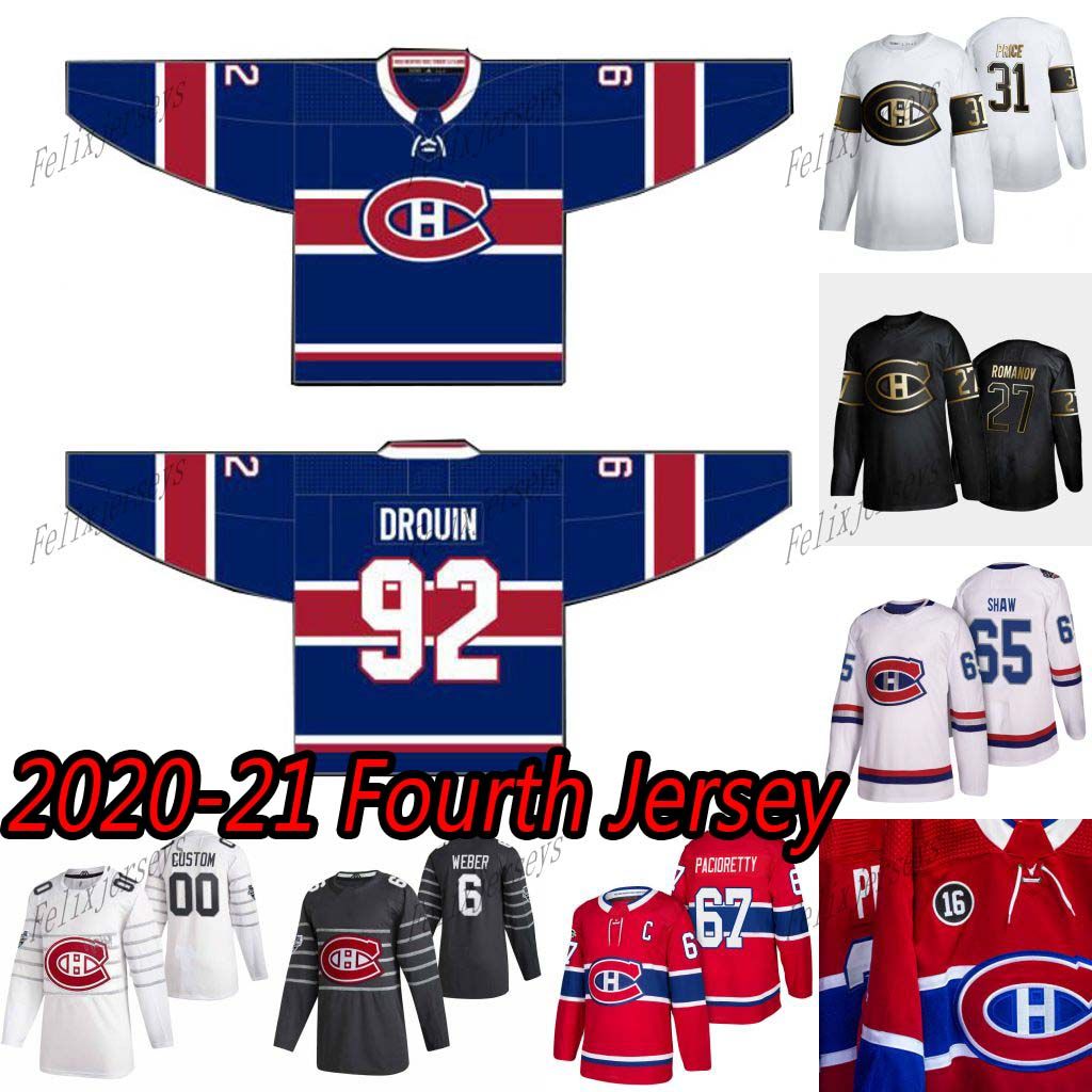 2020 92 Jonathan Drouin 2020 21 Fourth Jersey Montreal ...