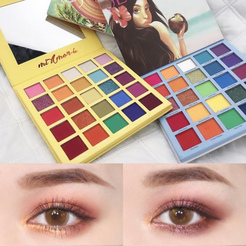 Download Beautiful Eyeshadow Palette Color 25 Eyeshadow Palette Palette Matte Glitter Pigment Eyeshadow ...
