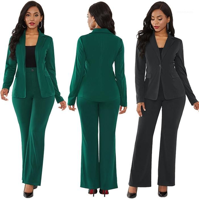 long blazer pant suits