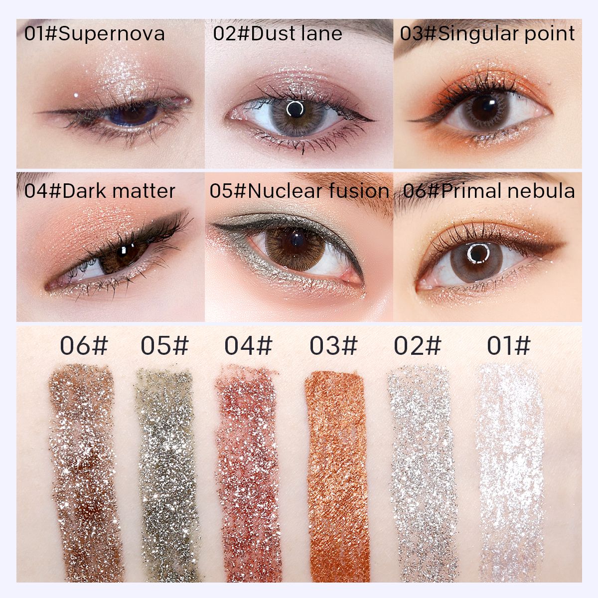 shiny eye makeup
