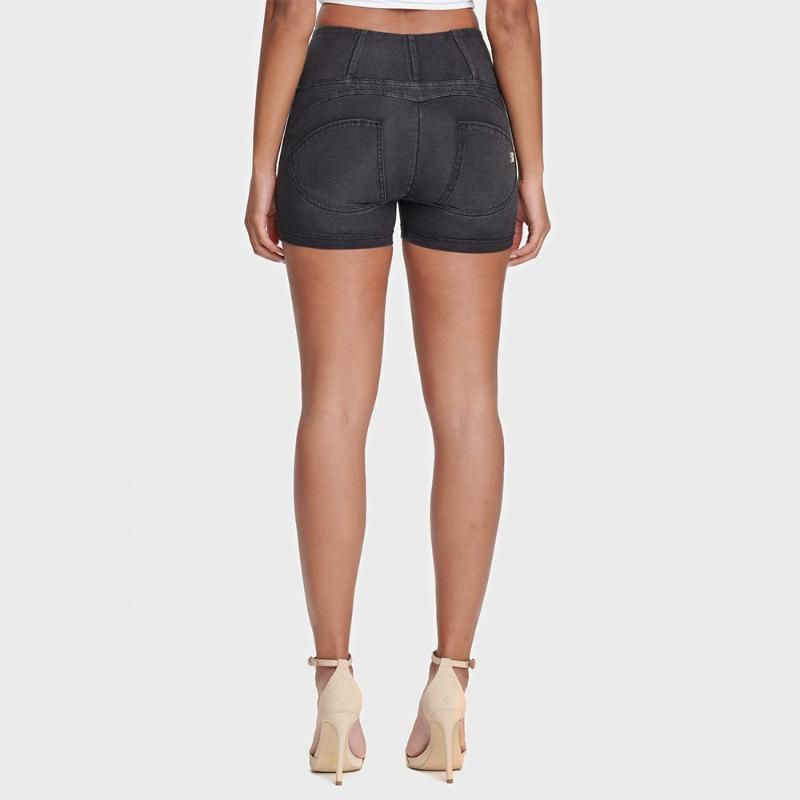 grey denim shorts womens