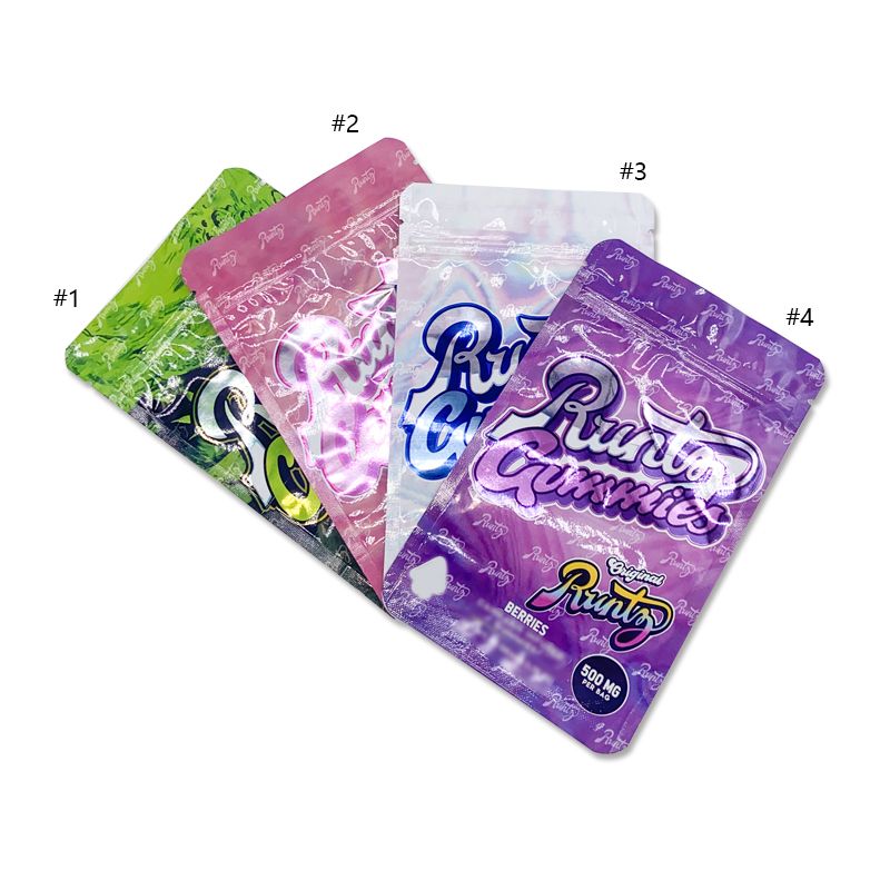 2020 New Runtz Gummies Pink White Runtz Infused 500mg Gummies Mylar