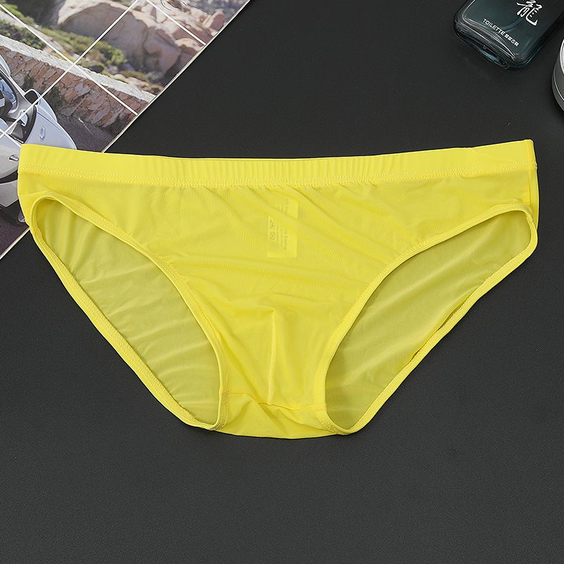 2020 New Mens Ice Silk Panties Ultra Thin Silky Breathable Translucent ...