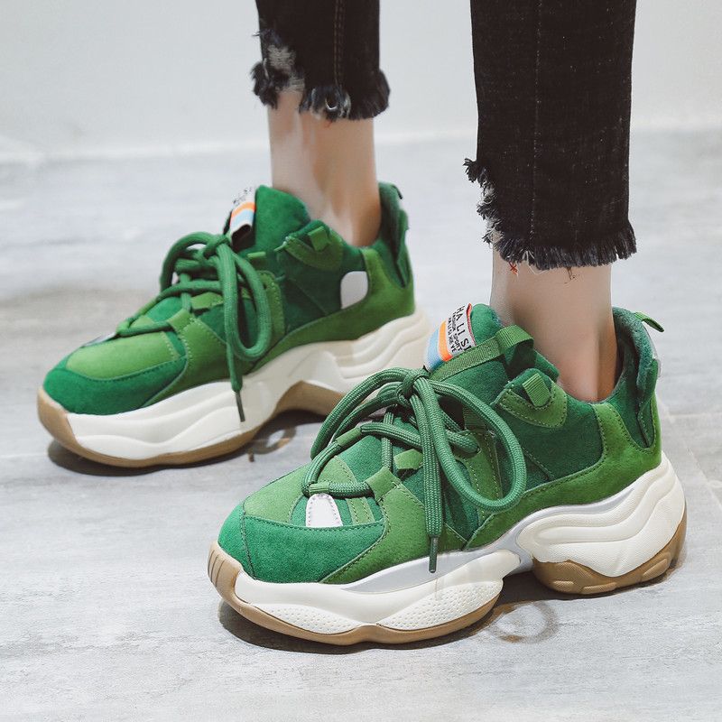 green ladies sneakers