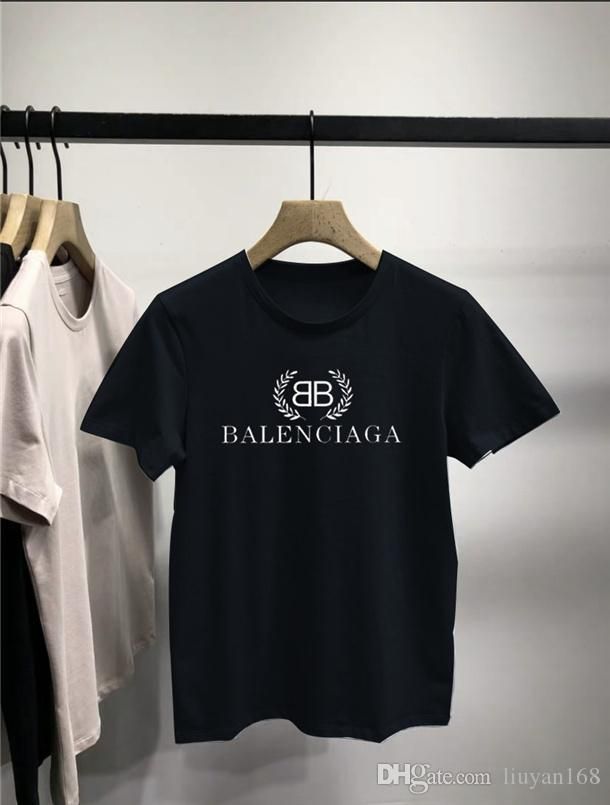 Compra Hombres Balenciaga Negro Blanco Camisetas Del Verano Del Algodón Del  Verano Camisetas Monopatín Streetwear Hip Hop T Shirts Hombre Del Diseñador  De Camisetas Barato | Entrega Rápida Y Calidad | Es.Dhgate