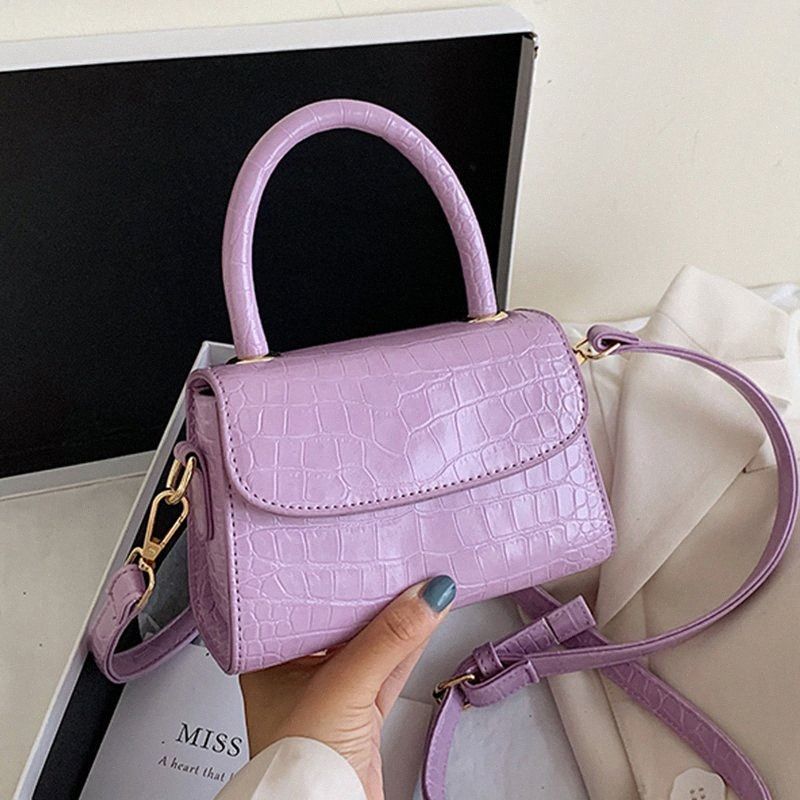 Compra Patente De Cocodrilo Mini Crossbody Empaqueta Para Las Mujeres 2020  Pequeño Bolso De Mano Pequeña Bolsa De Cuero De La PU Del Bolso De Mano De  Las Señoras Bolsos De Noche