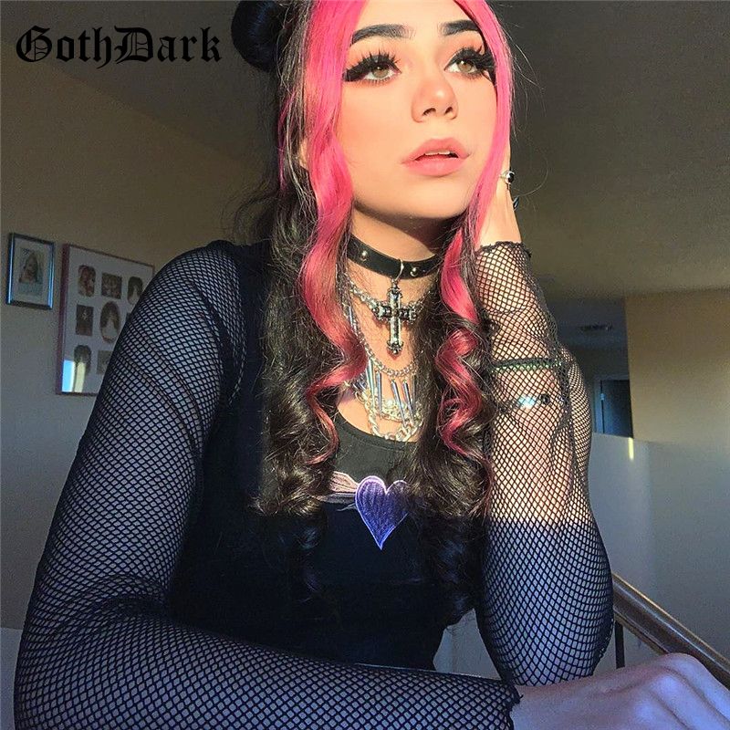Goth Dark Vintage Harajuku Egirl Gothic T Shirts Emo Women Aesthetic Longsleeve Mesh Embroidery Heart Female Tshirt Chic Mx0721 As Tee Shirts T Shirts Shopping Online From Landong03 8 28 Dhgate Com Goth Dark Vintage Harajuku Egirl Gothic T Shirts Emo Women Aesthetic Longsleeve Mesh Embroidery Heart Female Tshirt Chic Mx0721 As Tee Shirts T Shirts Shopping Online From Landong03 8 28 Dhgate Com