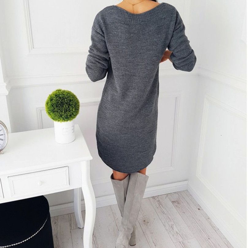 ladies casual knit dresses