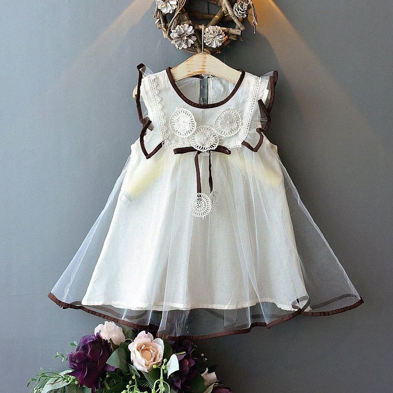 white fluffy dress for girl