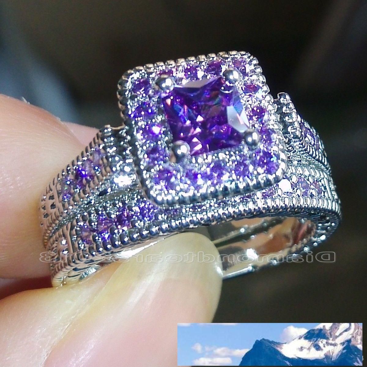 Taille 6,7,8,9,10 Tanzanite 18K Gold Filled Womens Fashion Wedding Band Ring Gift Taille 6,7,8,9,10 Tanzanite 18K Gold Filled Womens Fashion Wedding Band Ring Gift