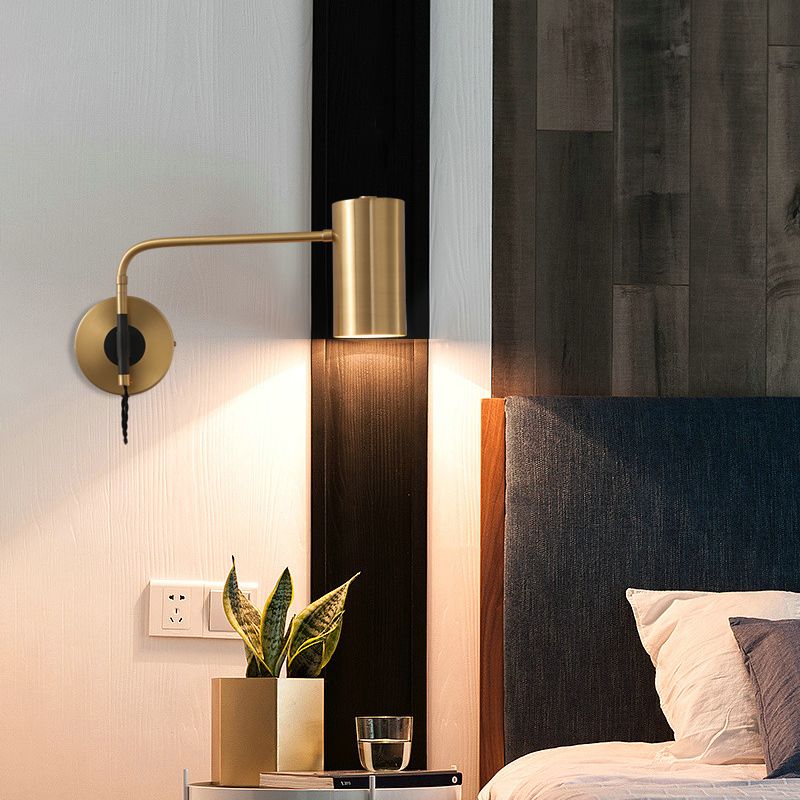 copper bedside wall lights
