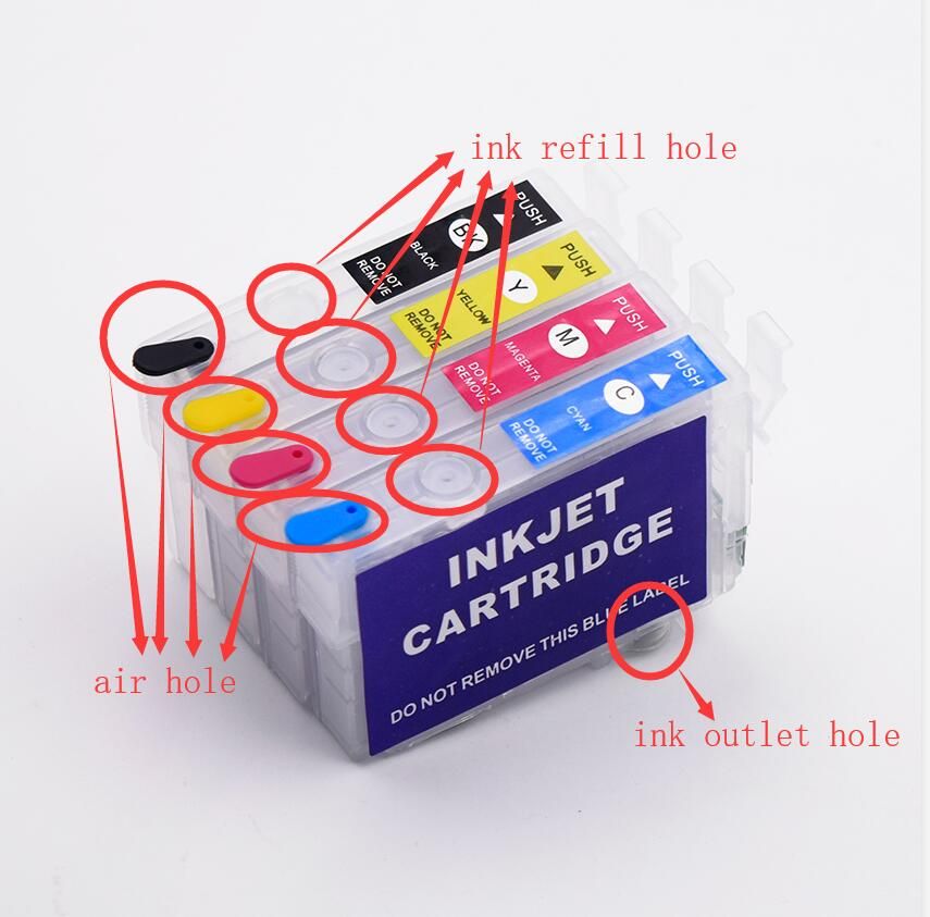 Empty Refill Ink Cartridge No Chip For 