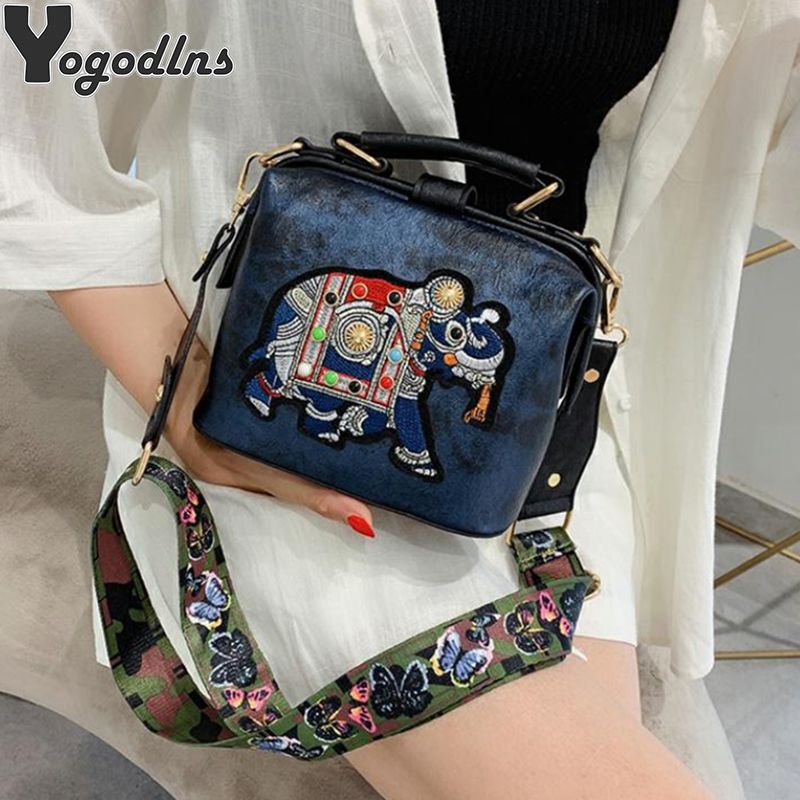 Bolso Bandolera Vintage Con Correa De Hombro Ancha De Pu Bolso Bandolera Vintage Con Correa De Hombro Ancha De Pu