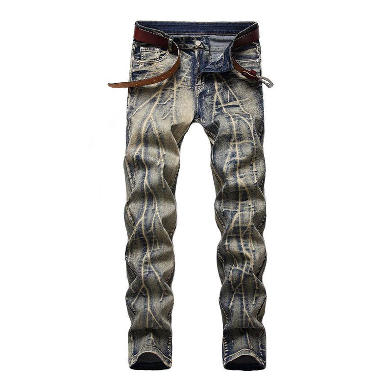 Compra Jeans Menores Kiovno Moda Vintage Strech Pantalones Lavados  Pantalones De Mezclilla Rectos Para El Tamaño Masculino 28 42 Barato |  Entrega Rápida Y Calidad | Es.Dhgate