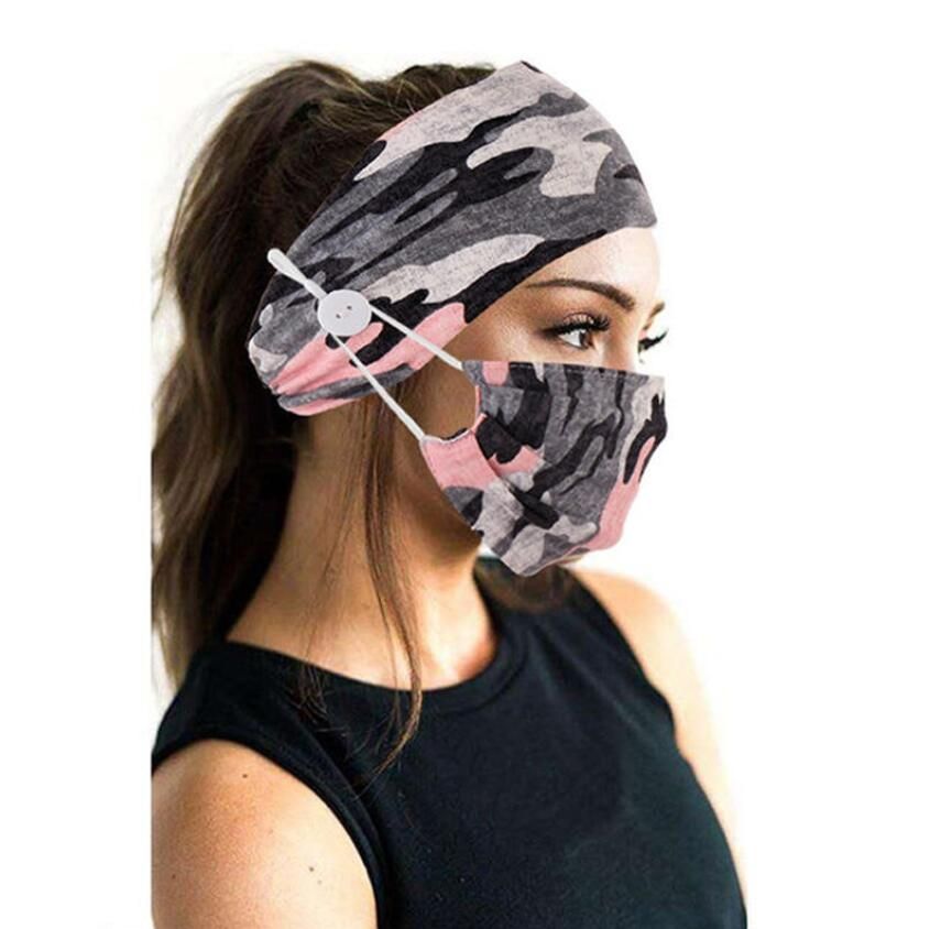 Medicinaal De volgende iets Sport Hoofdband Masker Camouflage Haarband Masker Sets Knop Lanyard  Stofdichte Anti Mist Ademend Antiperspirant Mode Maskers Voor Vrouwen Van  2,13 € | DHgate