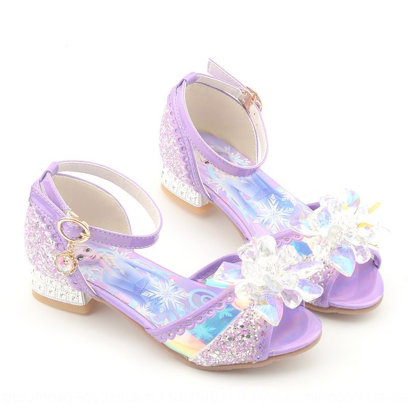 kids purple sandals