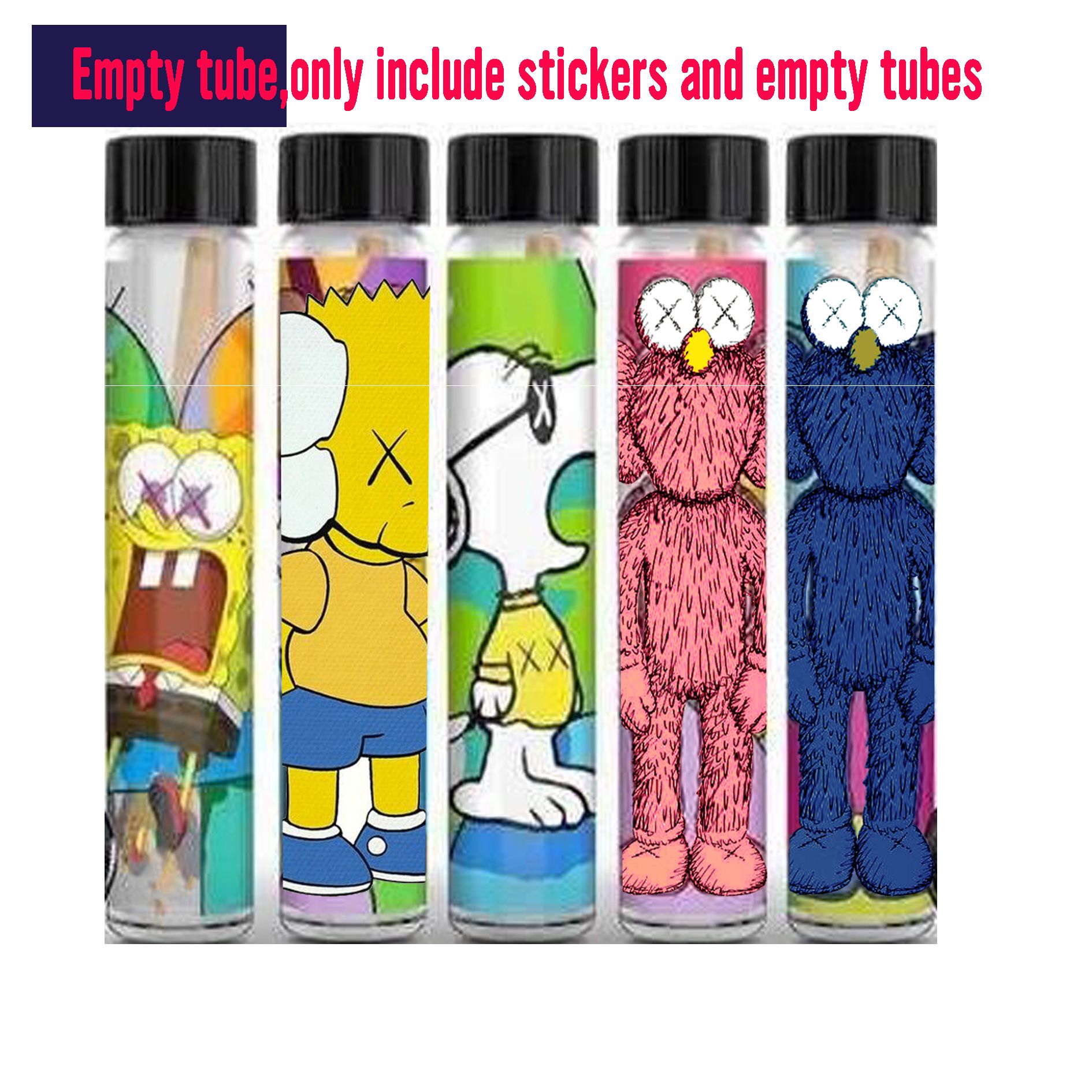 21 Joe Kaws X X Snoopy Cone Prerolls Glass Tube Packaging Kaws X Uniqlo Peanuts Preroll Joint Packaging From Vapeopen 0 53 Dhgate Com