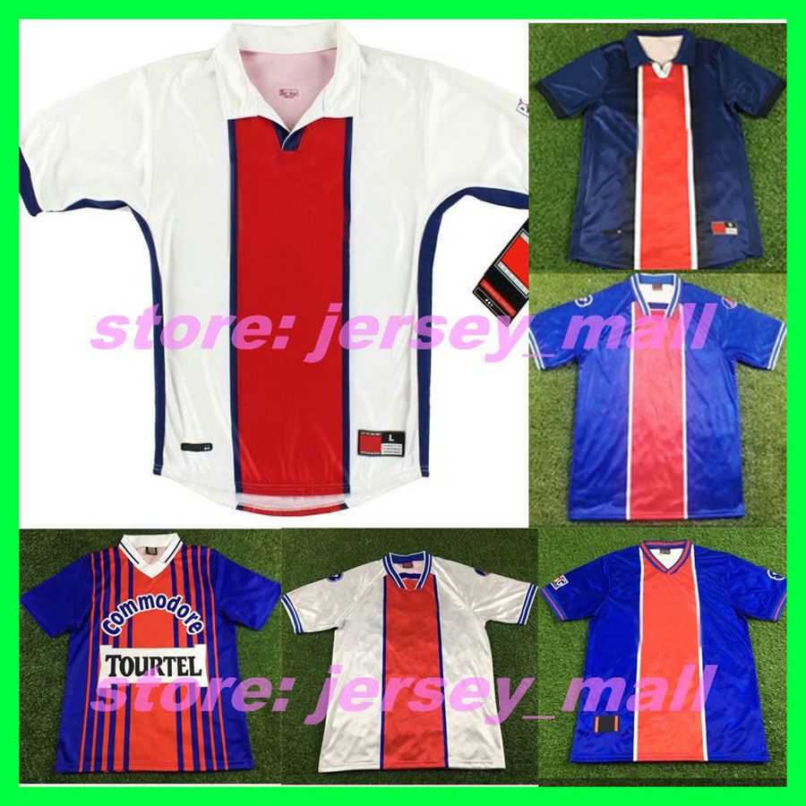 2021 1996 98 99 2000 Retro Paris ANELKA OKOCHA WEAH Soccer Jersey T Shirt 1993 94 95 Classic 