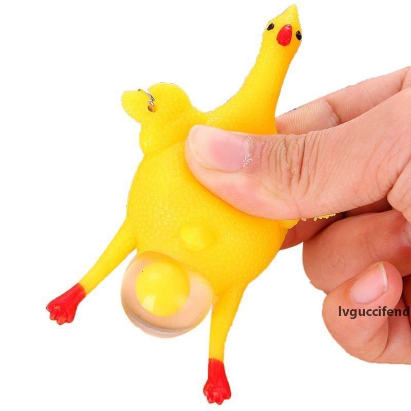 stuffed chicken that lays eggs