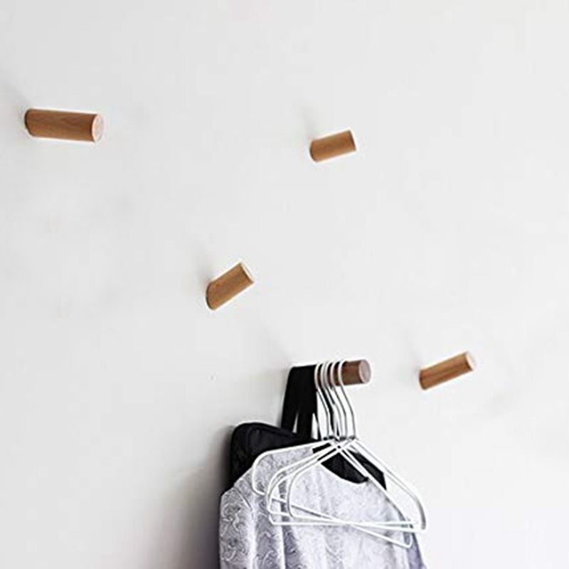 2020 Long Wooden Coat Hooks Wall Mounted Single Wall Hook Rack Clothes Hat Hanger Towel Rack Beech Wood 4 Inch From Highqualit09 31 23 Dhgate Com