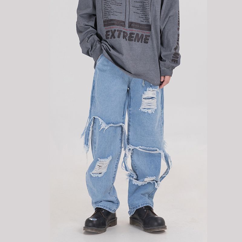ripped track pants mens