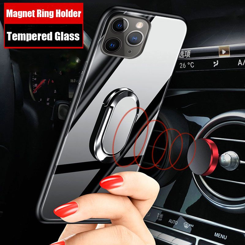 Ring Holder Stand Phone Case For IPhone 11 Pro Max SE 2020 XR XS