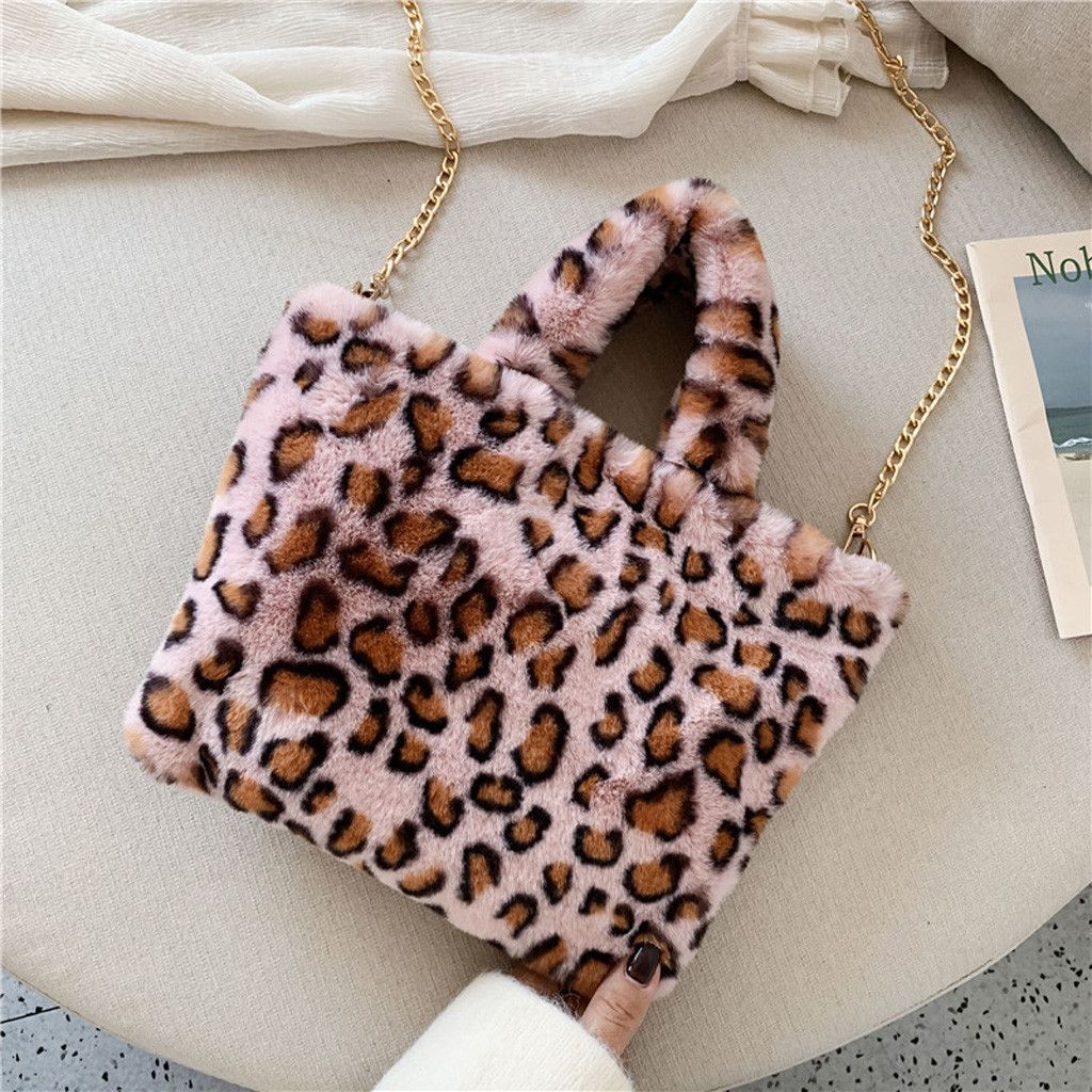 fluffy cheetah bolsa