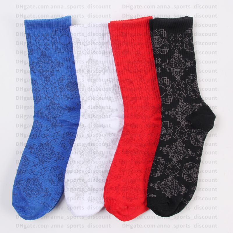 blue and white basketball socks