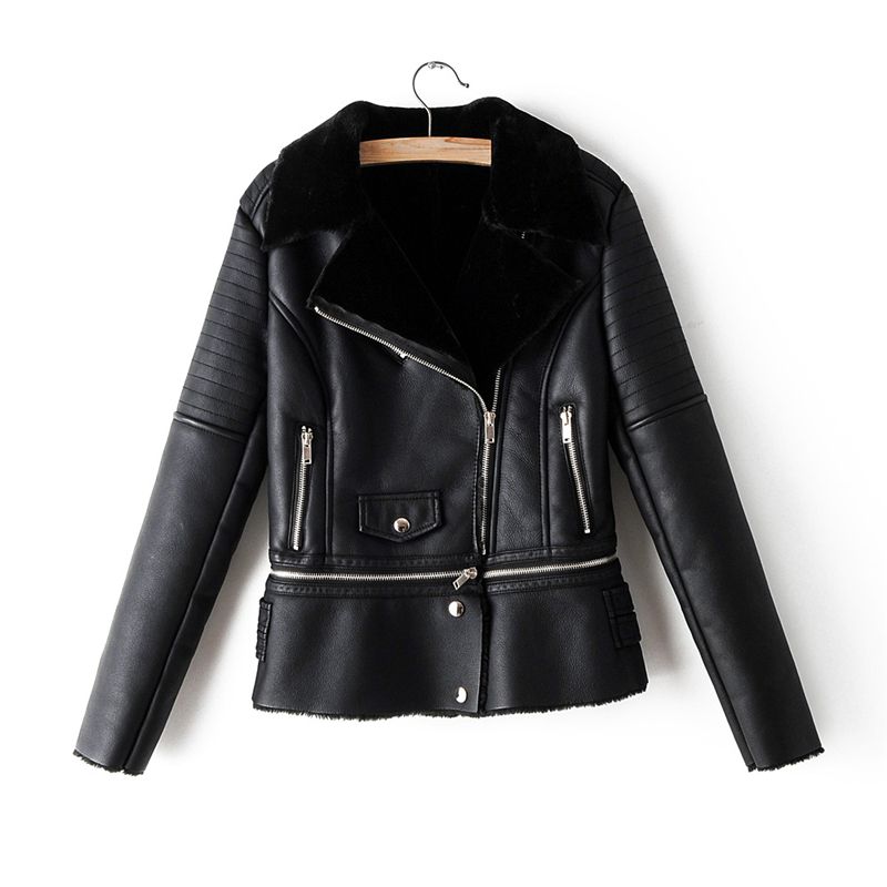 black fuzzy jacket