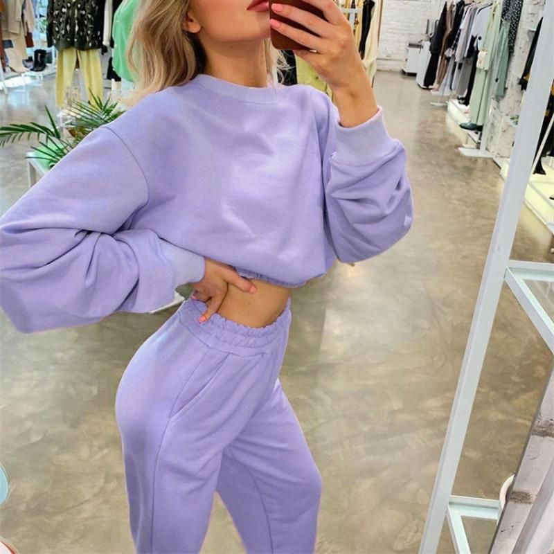 purple sweatpants outfit